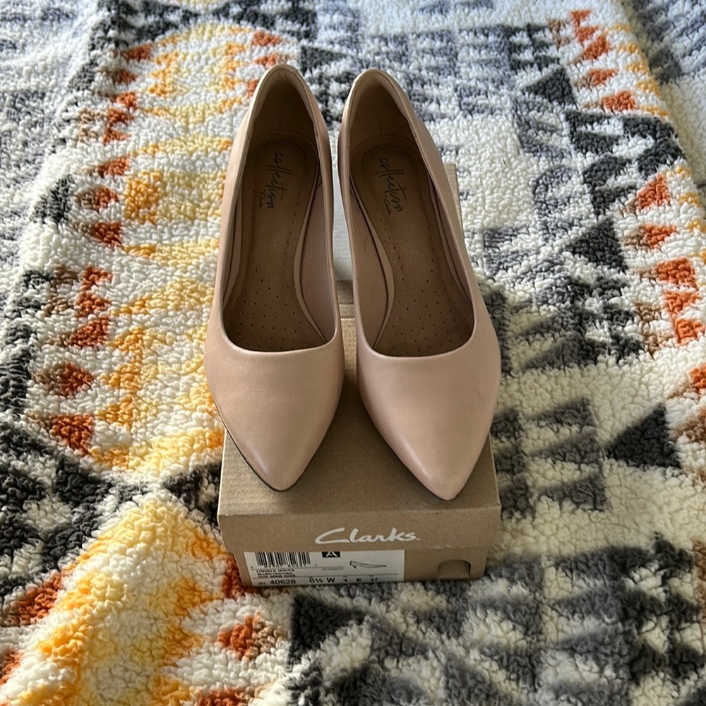 Clarks Leather Linvale Jerica Heels